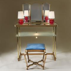 1950s Italian star dressing table with triptych mirror - 2229041
