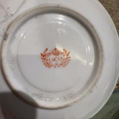 1950s Japanese Handcrafted Porcelain Lucky Dragon Saucer Plate Distressed - 3128604