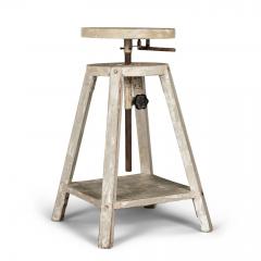 1950s Light Gray Painted French Sculptors Stand - 4192102