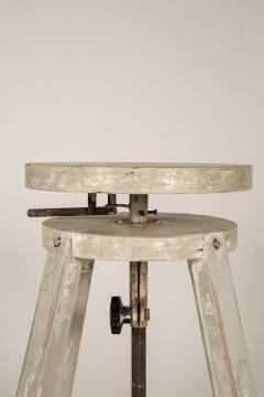 1950s Light Gray Painted French Sculptors Stand - 4192103