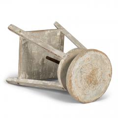 1950s Light Gray Painted French Sculptors Stand - 4192106
