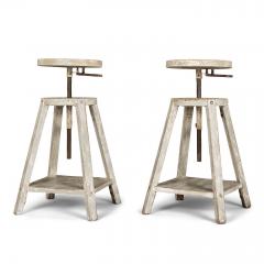 1950s Light Gray Painted French Sculptors Stand - 4192108