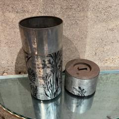 1950s Lovely Decorative Tea Canister Lidded Jar Japan - 3444892