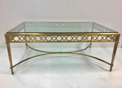 1950s Maison Jansen Bronze and Glass Coffee Table - 422903