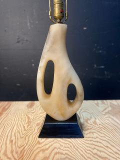 1950s Maurizio Tempestini Biomorphic Alabaster Table Lamp - 4476615