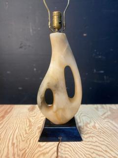 1950s Maurizio Tempestini Biomorphic Alabaster Table Lamp - 4476617