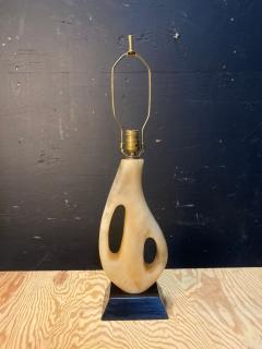 1950s Maurizio Tempestini Biomorphic Alabaster Table Lamp - 4476619