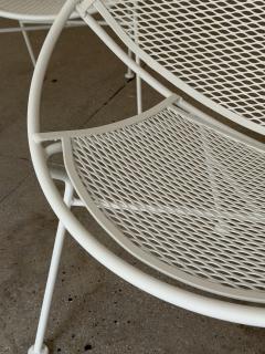 1950s Maurizio Tempestini for Salterini Radar Wrought Iron Lounge Chairs a Pair - 4709837