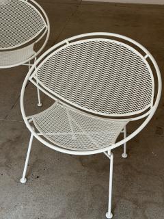 1950s Maurizio Tempestini for Salterini Radar Wrought Iron Lounge Chairs a Pair - 4709839