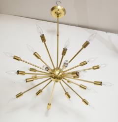 1950s Mid Century Modern 24 Arm Sputnik Brass Chandelier - 1247383