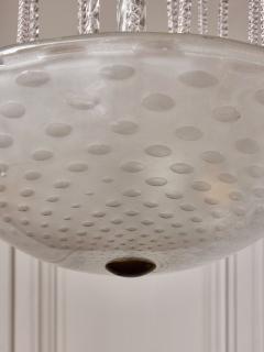1950s Murano Glass Fountain Style Chandelier with Twisted - 4693417