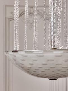 1950s Murano Glass Fountain Style Chandelier with Twisted - 4693421