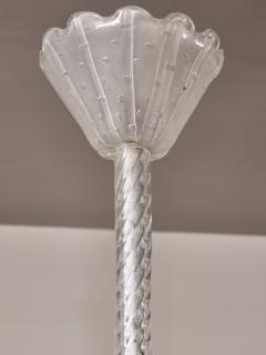 1950s Murano Glass Fountain Style Chandelier with Twisted - 4693440