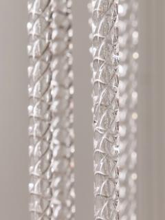 1950s Murano Glass Fountain Style Chandelier with Twisted - 4693488