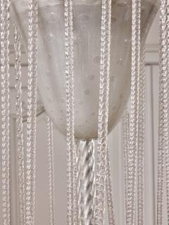1950s Murano Glass Fountain Style Chandelier with Twisted - 4693503
