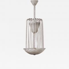 1950s Murano Glass Fountain Style Chandelier with Twisted - 4713798