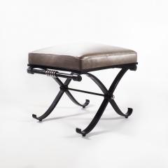 1950s Neo Classical French Enameled Iron X Footstool - 1036438