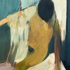 1950s Overscale Abstract Impressionist Nude Oil Painting on Canvas - 4416402