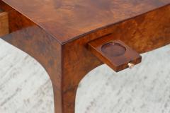 1950s Oyster Burl Sabre Legs Italian Game Table - 3070497