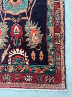 1950s Persian Hand Woven Tribal Hamadan Wool Runner 84 by 4 1 75  - 4421801