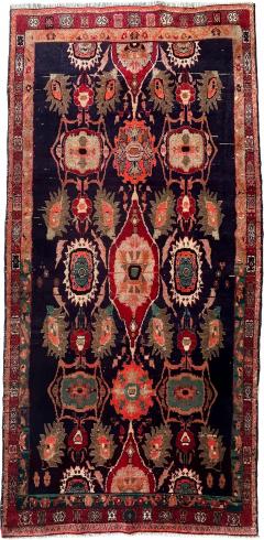 1950s Persian Hand Woven Tribal Hamadan Wool Runner 84 by 4 1 75  - 4426659