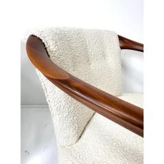 1950s Sculpted Walnut Lounge Chairs - 4549055
