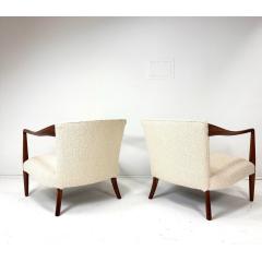 1950s Sculpted Walnut Lounge Chairs - 4549063