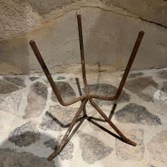 1950s Sculptural Midcentury Vintage Rusty Tripod Planter Pedestal Stand - 2650694