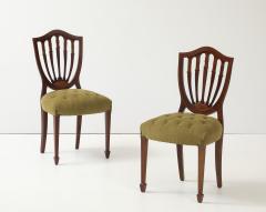 1950s Shell Back Italian Mahogany Dining Chairs Set of 6 - 4356348