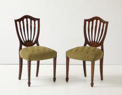 1950s Shell Back Italian Mahogany Dining Chairs Set of 6 - 4356350