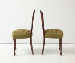 1950s Shell Back Italian Mahogany Dining Chairs Set of 6 - 4356353