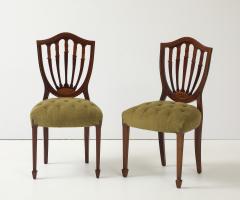 1950s Shell Back Italian Mahogany Dining Chairs Set of 6 - 4356355