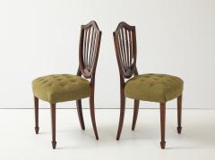 1950s Shell Back Italian Mahogany Dining Chairs Set of 6 - 4356356