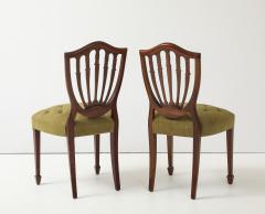 1950s Shell Back Italian Mahogany Dining Chairs Set of 6 - 4356358