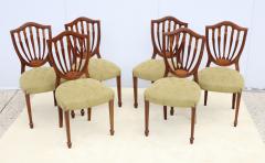 1950s Shell Back Italian Mahogany Dinng Chairs Set Of 6 - 4238913