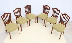 1950s Shell Back Italian Mahogany Dinng Chairs Set Of 6 - 4238914