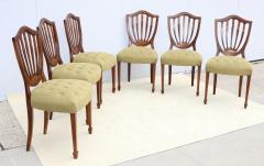 1950s Shell Back Italian Mahogany Dinng Chairs Set Of 6 - 4238915