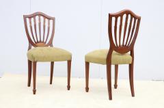 1950s Shell Back Italian Mahogany Dinng Chairs Set Of 6 - 4238916