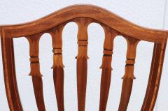 1950s Shell Back Italian Mahogany Dinng Chairs Set Of 6 - 4238918