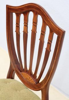 1950s Shell Back Italian Mahogany Dinng Chairs Set Of 6 - 4238919