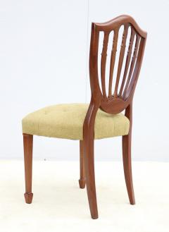 1950s Shell Back Italian Mahogany Dinng Chairs Set Of 6 - 4238920
