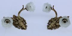 1950s Solid Brass French Angel Sconces - 3224740