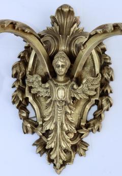 1950s Solid Brass French Angel Sconces - 3224741