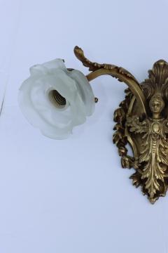 1950s Solid Brass French Angel Sconces - 3224747