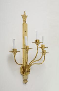 1950s Solid Brass Large French Sconces - 4293352