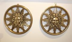 1950s Solid Brass Medusas Wall Sculptures - 1081082