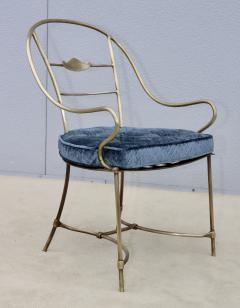 1950s Solid Brass Modern Italian Armchair - 4133704
