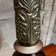 1950s Solid Brass Table Lamp Frank Lloyd Wright Inspired - 3017066