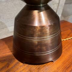 1950s Solid Brass Table Lamp Frank Lloyd Wright Inspired - 3017067