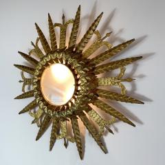 1950s Spanish Sunburst Ceiling Light - 3032283